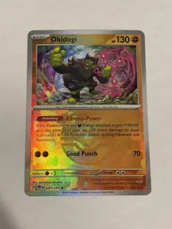 Pokemon TCG Okidogi Master Ball Pattern Reverse Holo 057/131 Prismatic Evolution - Image 1