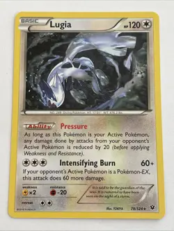 Lugia 78/124 XY Fates Collide Pokemon - Image 1