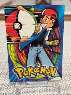 2001 Topps Pokemon Johto Series 1 #CL Ash Ketchum (Blue Logo) LP - Image 1