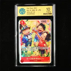 CCG 10 Pristine 2025 One Piece JPN Ace&Sabo&Luffy OP13-007 SR - Image 1