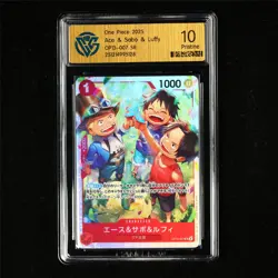 CCG 10 Pristine 2025 One Piece JPN Ace&Sabo&Luffy OP13-007 SR - Image 2