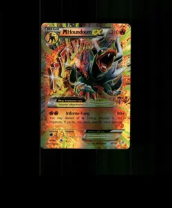 FAN-ART READ DESCRIPTION BELOW HOLO Houndoom Card Houndoom Pokemon Card p2 - Image 1