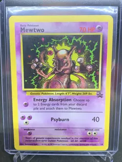 Mewtwo #14 - Black Star Promo Non Holo Rare WotC Vintage Pokemon TCG Card - Image 1