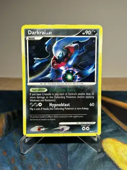 Darkrai DP52 Black Star Promo Cosmos Holo Rare Pokemon Card DMG - Image 1
