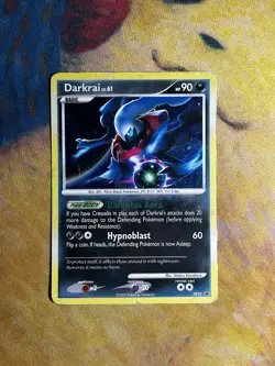 Darkrai DP52 Black Star Promo Cosmos Holo Rare Pokemon Card DMG - Image 2