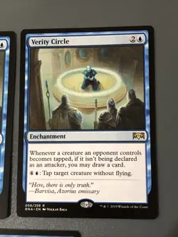Verity Circle X3 Ravnica Allegiance NM Cond See Pics Front/back - Image 3