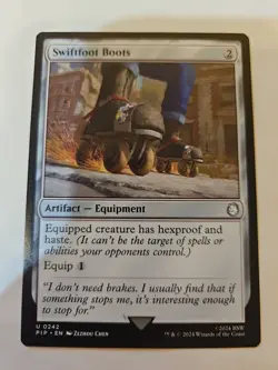 MTG - Universes Beyond: Fallout - Swiftfoot Boots - NM - NF - Image 1