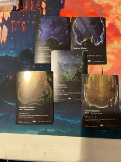 MTG Edge of Eternities Complete Set of Shocklands in Galaxy Foil - Image 1