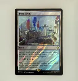 Magic the Gathering: Port Town (Surge Foil) Commander: Final Fantasy Foil NM - Image 1