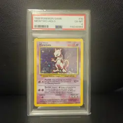 1999 Pokemon Game Base Set Unlimited 10 MeWTWO-Holo PSA 6 EX-MT - Image 1