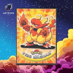 Carte Pokemon Magmar 126 TOPPS Serie 1 Francais - Image 1