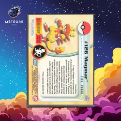 Carte Pokemon Magmar 126 TOPPS Serie 1 Francais - Image 2