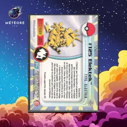 Carte Pokemon Elektek 125 TOPPS Serie 1 Francais - Image 2