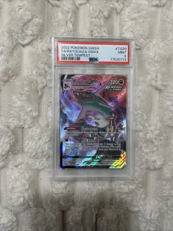 2022 Pokemon SWSH FA/Rayquaza VMAX Silver Tempest PSA 9 - Image 1