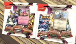 2 Pokemon SCARLET AND VIOLET - PALDEA EVOLVED 3 PACK BLISTER PACKS WITH PROMO! - Image 3