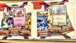 2 Pokemon SCARLET AND VIOLET - PALDEA EVOLVED 3 PACK BLISTER PACKS WITH PROMO! - Image 5