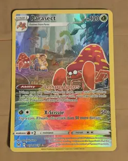 Pokemon TCG Parasect Lost Origin Trainer TG01/TG30 Holo Ultra Rare Unplayed - Image 1
