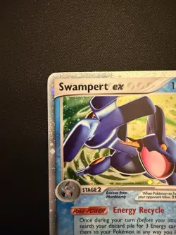 Pokemon TCG Swampert ex 98/100 EX Crystal Guardians Ultra Rare Holo 2006 MP - Image 2