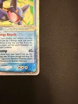 Pokemon TCG Swampert ex 98/100 EX Crystal Guardians Ultra Rare Holo 2006 MP - Image 5