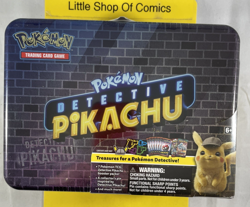 Pokemon Detective Pikachu Collector Treasure Chest Lunch Box Tin Sealed TCG - Image 1