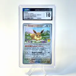 Eevee Pokemon Day Reverse Cosmos Holo Promo 074/131 CGC 10 Gem Mint - Image 1