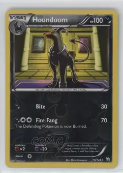 Houndoom Reverse Foil Pokemon Black & White Dragons Exalted #75 - Image 1
