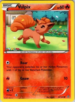 Vulpix 20/160 XY - Primal Clash Pokemon TCG LP Reverse Holo - Image 1