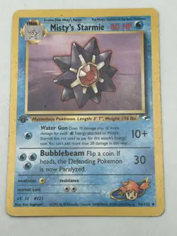 2000 Gym - Heroes 1st Edition Misty’s Starmie Stage 1/Uncommon #56 MP - Image 1