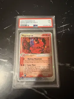 2003 POKEMON MAGCARGO EX HOLO EX DRAGON 95/97 PSA 5 - Image 1