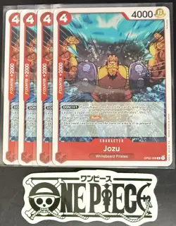 4x One Piece OP02-008 R Jozu - English - Regular - Playset - TCG - NM/M - Image 1