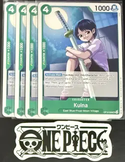4 x One Piece OP12-026 UC Kuina - ENG - Regular - Playset - NM/M - Image 1