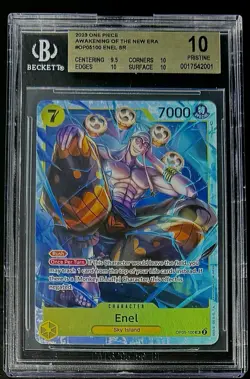 BGS 10 One Piece OP05-100 SR Enel - English - Awakening of the New Era - Graded - Image 1