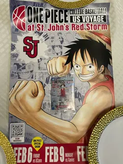 One Piece Monkey D Luffy US Voyage ST JOHNS 2/6 Card + ST JOHNS POSTER - Image 2
