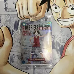 One Piece Monkey D Luffy US Voyage ST JOHNS 2/6 Card + ST JOHNS POSTER - Image 5
