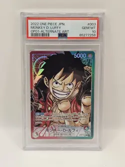 One Piece Monkey D. Luffy OP01-003 Set OP-01 Romance Dawn PSA 10 Gem-Mint JAP - Image 1