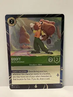PARK EXCLUSIVE MAGICAL PLACES PROMO Disney Lorcana Goofy Set For Adventure x2! - Image 1