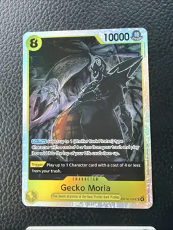 Gecko Moria OP14-104 SR The Azure Sea's Seven - ONE PIECE Card Game English - Image 1