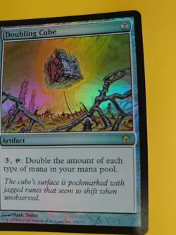 Doubling Cube. FOIL Artifact. Fifth Dawn. VG Magic the Gathering Card. - Image 2