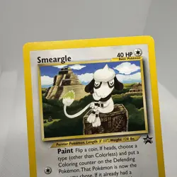 Vintage Smeargle Pokemon Card Black Star Promo #32 Authentic WOTC LP 2001 Y2K - Image 3