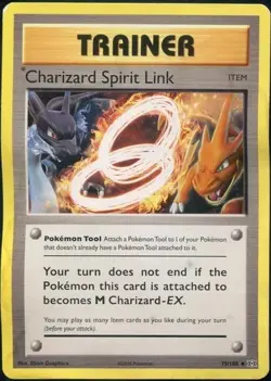 Charizard Spirit Link 75/108 XY Evolutions Basic Pokemon Card MP - Image 1