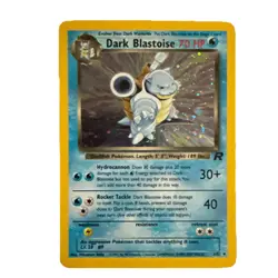 Pokemon TCG Dark Blastoise 20/82 Rare Non-Holo Card WOTC 2000 Vintage - Image 1