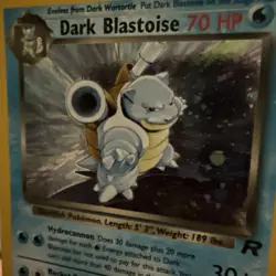 Pokemon TCG Dark Blastoise 20/82 Rare Non-Holo Card WOTC 2000 Vintage - Image 2