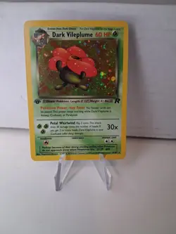 1st Edition Dark Vileplume 13/82 Holo Team Rocket WOTC Pokemon Single Card - Image 1
