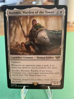 202 - Boromir, Warden of the Tower Lord of the Rings MTG Magic rare - Image 3