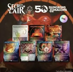 Dungeons & Dragons An Exhibition of Adventure Secret Lair Foil MTG Sealed - Image 1