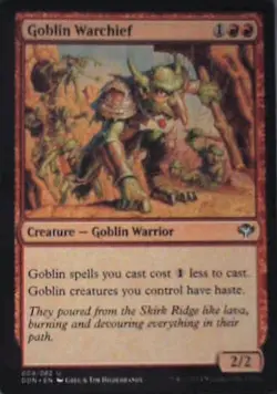 Goblin Warchief - Duel Decks: Speed vs. Cunning: #9, MTG Nm C268 - Image 1