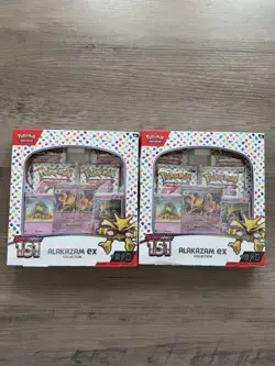 2 Pokemon Scarlet & Violet 151 Alakazam EX Collection Box - Ships Fast - Image 1