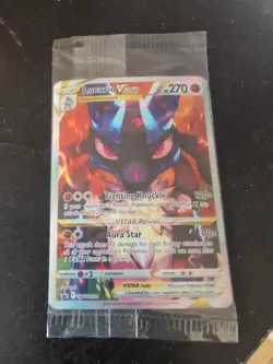 Lucario Vstar 2023 Crown Zenith Sealed Black Star Promo SWSH291 Pokemon - Image 1