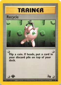 Pokemon - Recycle #61/62 - Fossil 1st Edition - Image 1