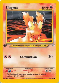 Pokemon - Slugma #082/105 - Neo Destiny 1st Edition - Image 1